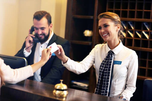 guests-getting-key-card-in-hotel